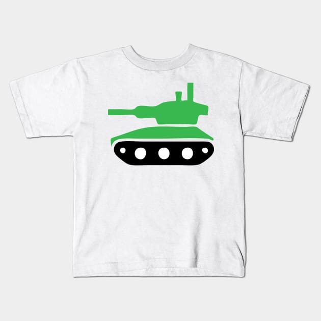 Military Tank Icon Kids T-Shirt by AustralianMate